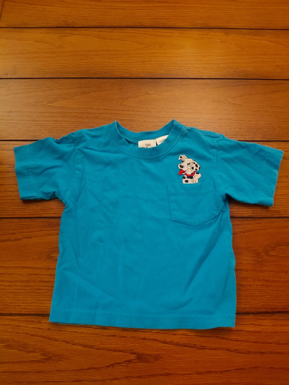 Disney Teal Short-Sleeve Tee with Dalmatian Pocket Patch